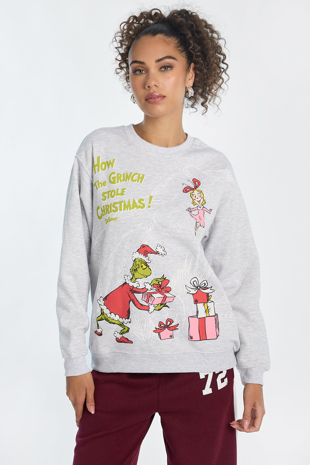 Sweatshirt à col ras du cou imprimé How The Grinch Stole Christmas Sweatshirt à col ras du cou imprimé How The Grinch Stole Christmas