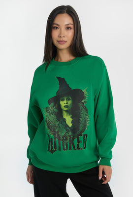 Sweatshirt à col ras du cou imprimé Elphaba Wicked