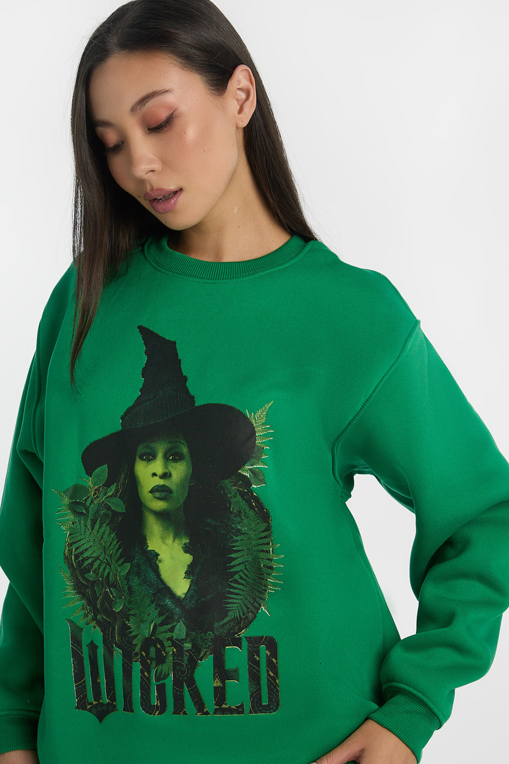 Sweatshirt à col ras du cou imprimé Elphaba Wicked Sweatshirt à col ras du cou imprimé Elphaba Wicked