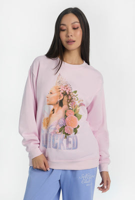 Sweatshirt à col ras du cou imprimé Glinda Wicked