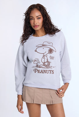 Sweatshirt à col ras du cou imprimé Peanuts