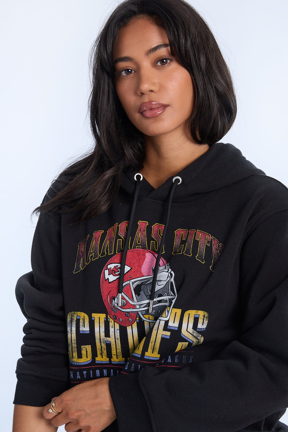 Kansas City Chiefs Graphic Boyfriend Hoodie Kansas City Chiefs Graphic Boyfriend Hoodie