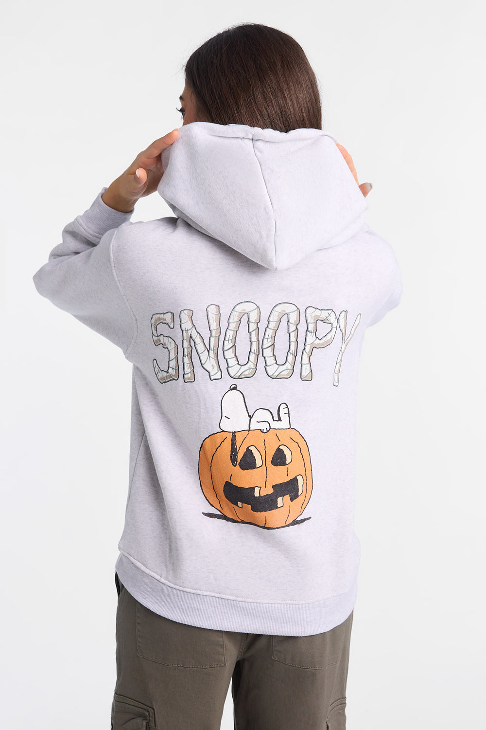 Snoopy Halloween Graphic Boyfriend Hoodie Snoopy Halloween Graphic Boyfriend Hoodie