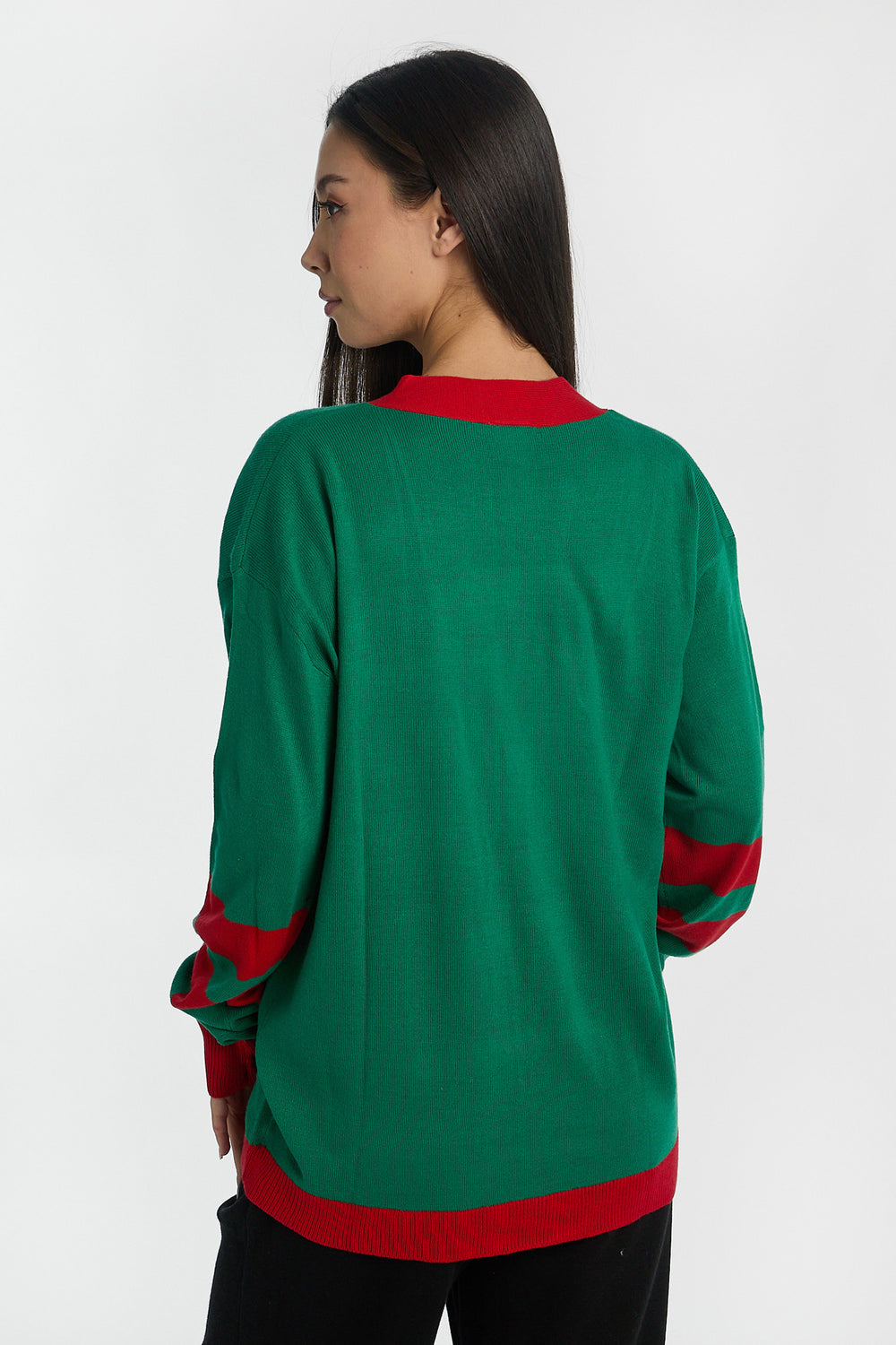 The Grinch Button-Up Varsity Cardigan The Grinch Button-Up Varsity Cardigan