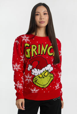 Chandail ras du cou flocons de neige The Grinch