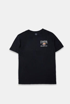 T-shirt coupe boyfriend imprimé FC Barcelona