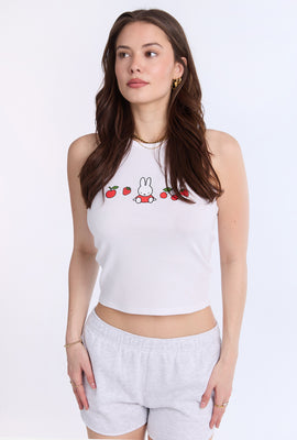 Camisole côtelée à col montant Miffy