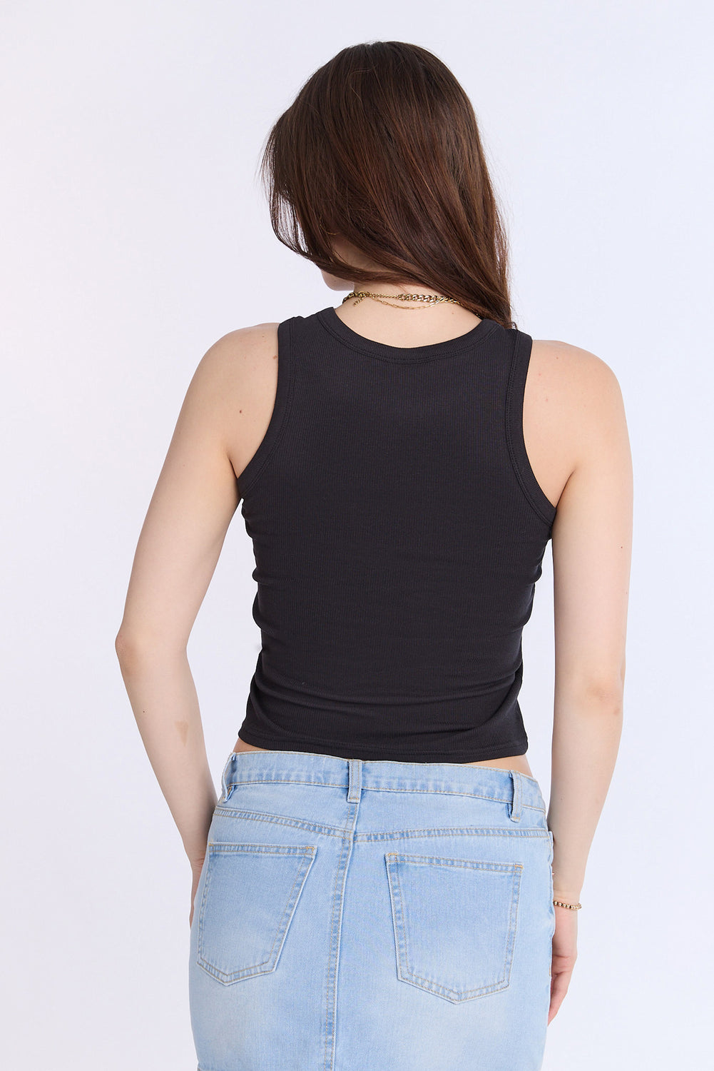 Camisole côtelée à col montant Ford Camisole côtelée à col montant Ford