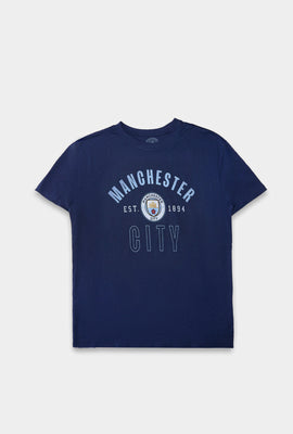 T-shirt coupe boyfriend imprimé Manchester City