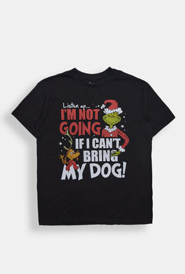 The Grinch Bring My Dog Graphic Boyfriend Tee