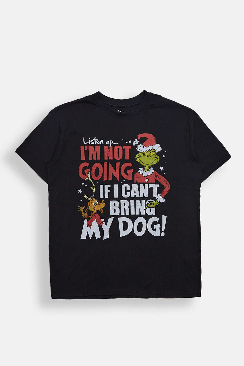 T-shirt coupe boyfriend imprimé The Grinch Bring My Dog T-shirt coupe boyfriend imprimé The Grinch Bring My Dog
