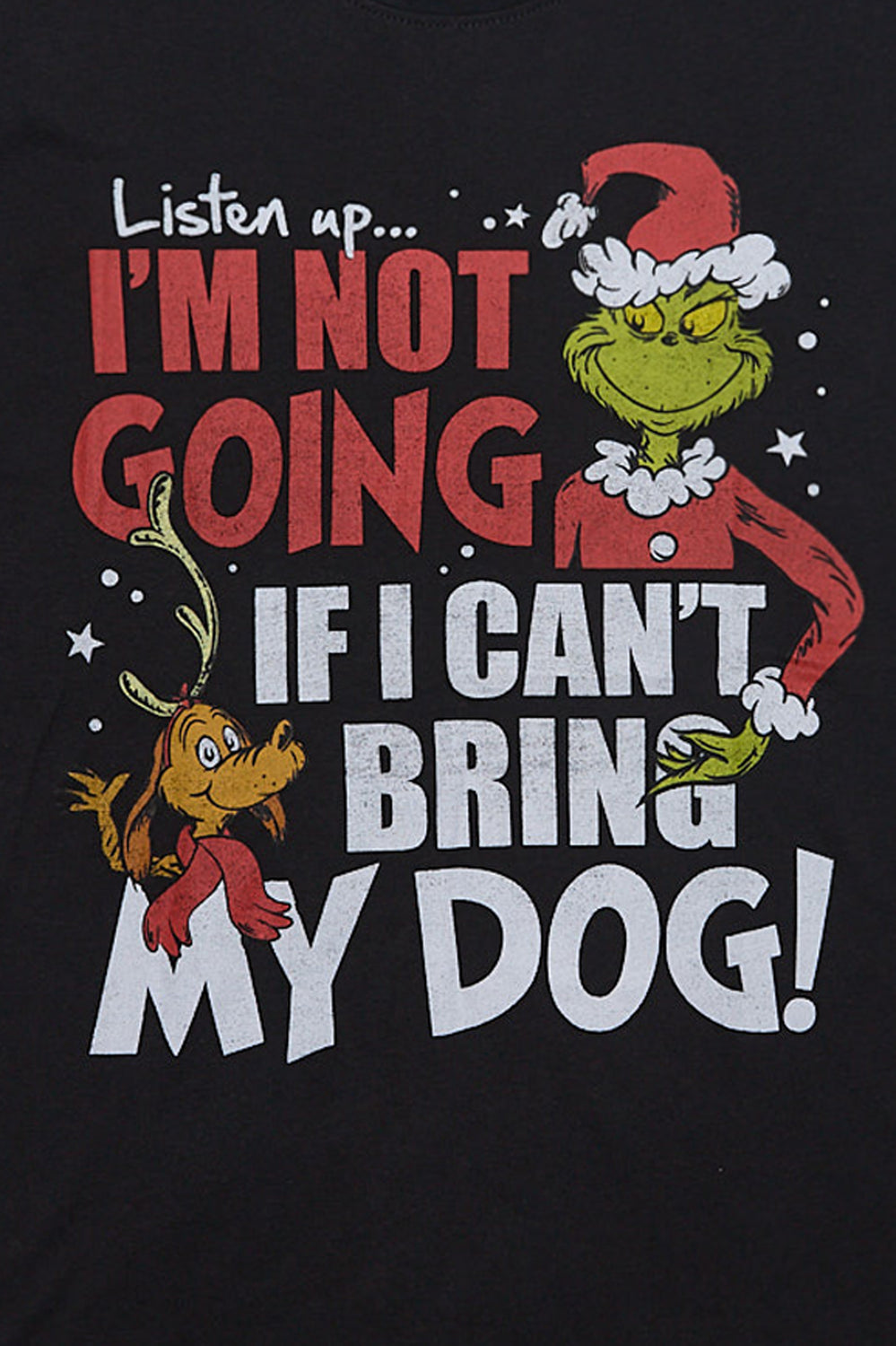 The Grinch Bring My Dog Graphic Boyfriend Tee The Grinch Bring My Dog Graphic Boyfriend Tee