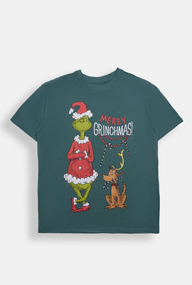 The Grinch Merry Grinchmas Graphic Boyfriend Tee