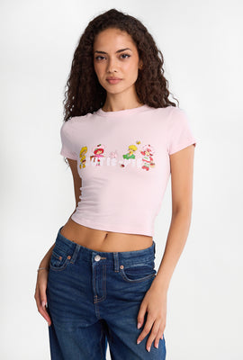 T-shirt ajusté imprimé Charlotte aux fraises