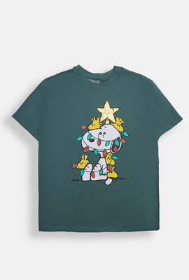 Peanuts Snoopy Christmas Graphic Boyfriend Tee