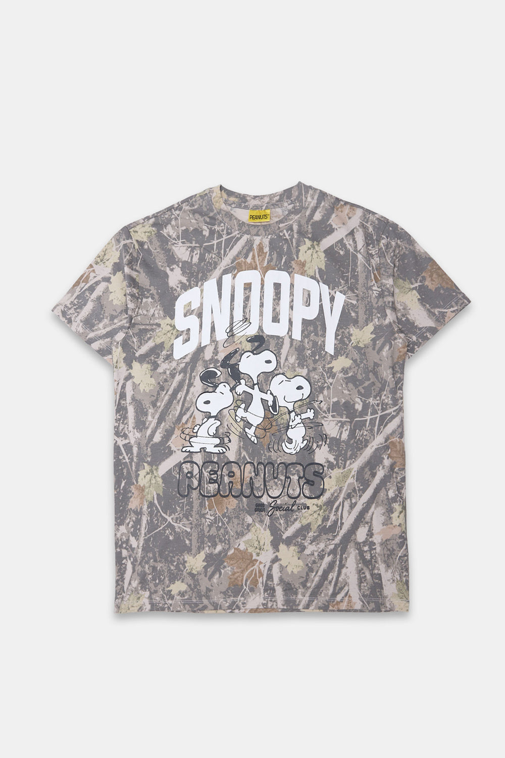 Peanuts Snoopy Tree Camo Boyrfiend Tee Peanuts Snoopy Tree Camo Boyrfiend Tee