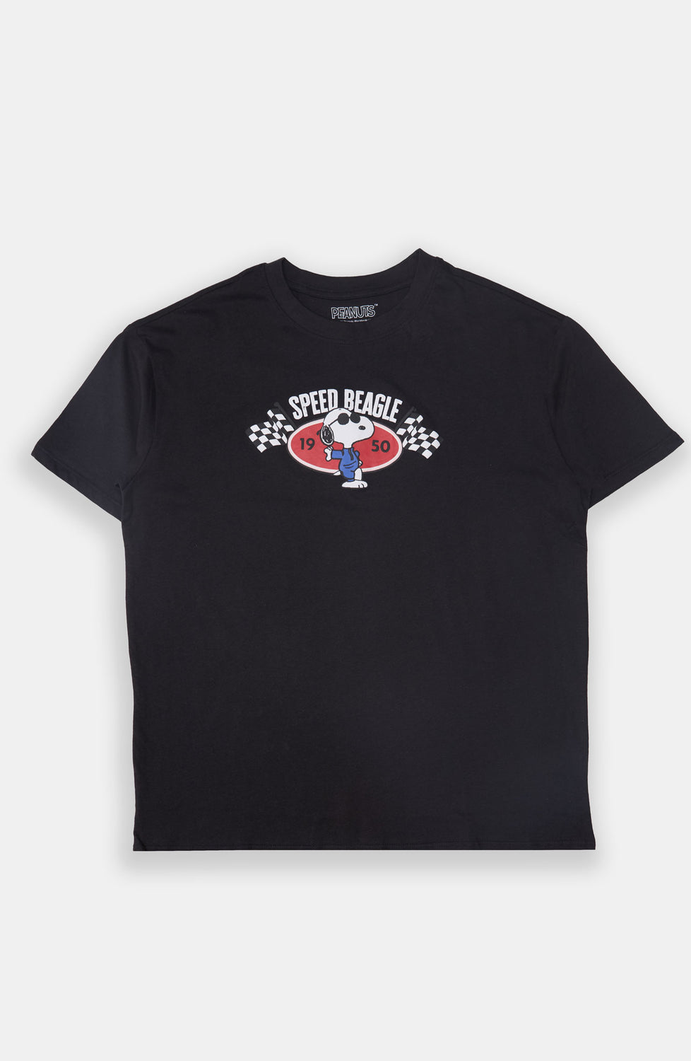 T-shirt coupe boyfriend imprimé Snoopy Speed Beagle T-shirt coupe boyfriend imprimé Snoopy Speed Beagle