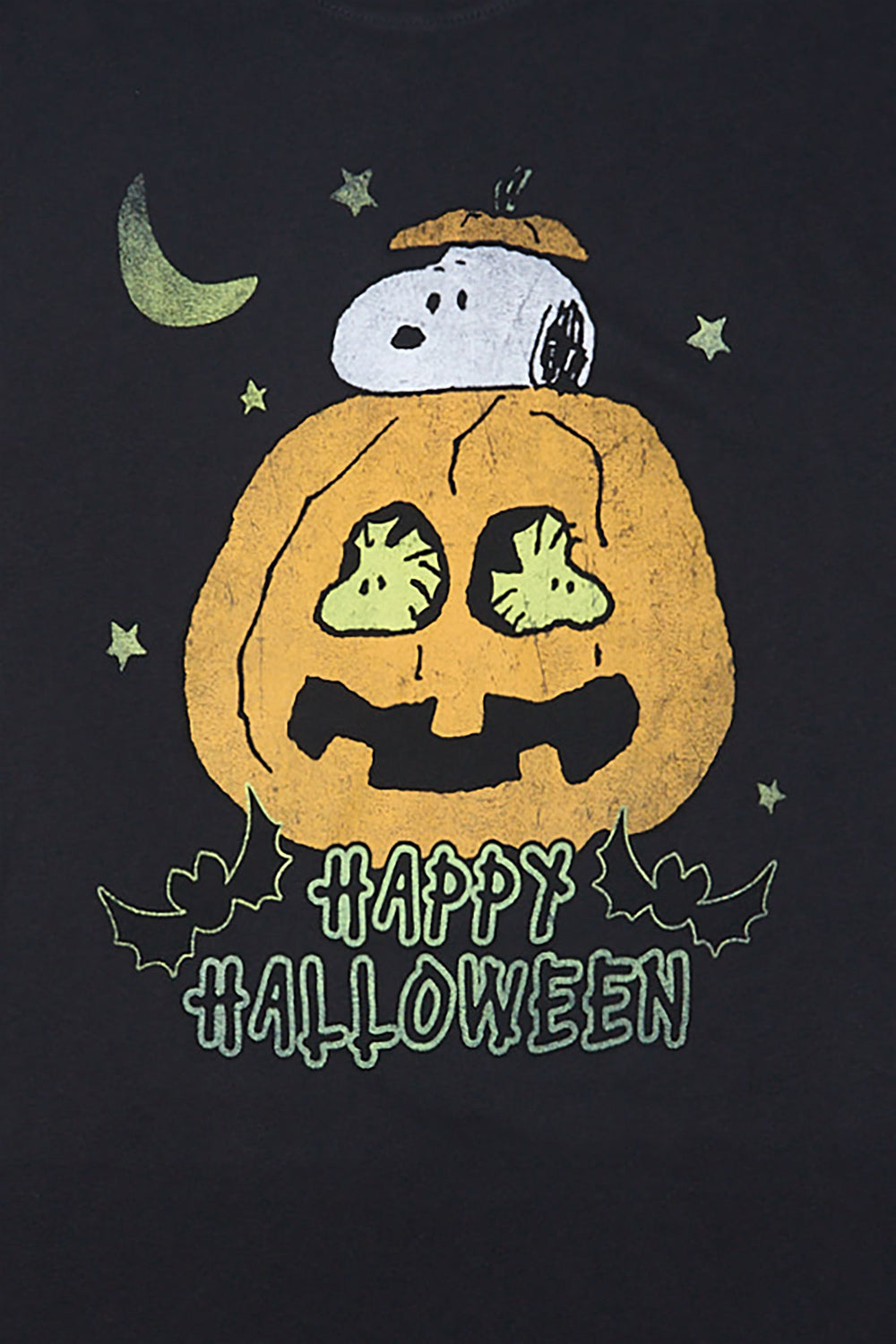 Snoopy Happy Halloween Graphic Boyfriend Tee Snoopy Happy Halloween Graphic Boyfriend Tee
