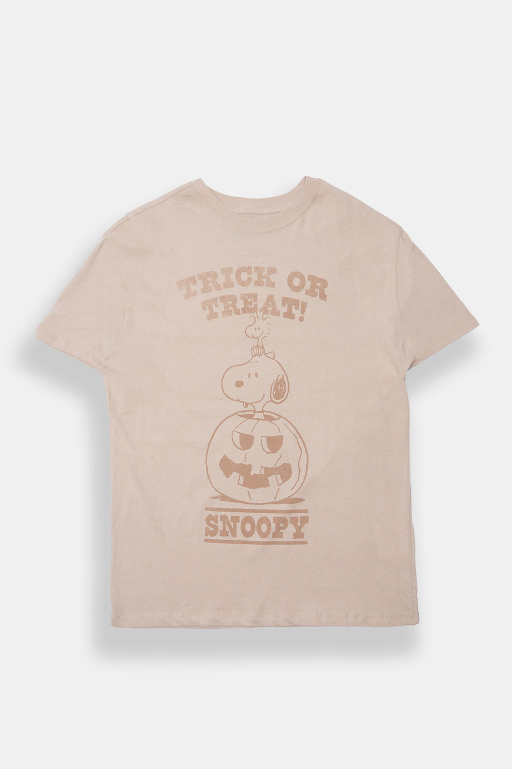 T-shirt coupe boyfriend imprimé Trick Or Treat! Snoopy T-shirt coupe boyfriend imprimé Trick Or Treat! Snoopy