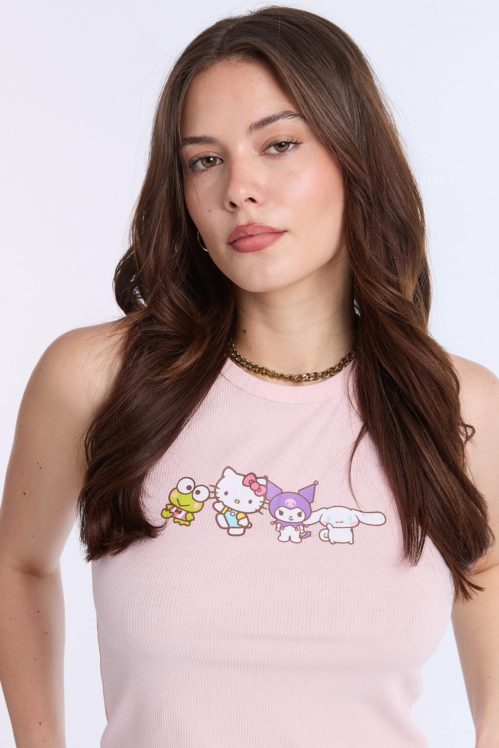 Camisole côtelée à col montant Hello Kitty & Friends Camisole côtelée à col montant Hello Kitty & Friends