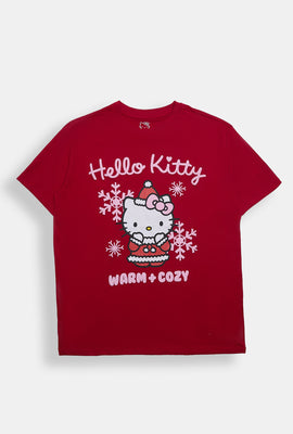 Hello Kitty Warm & Cozy Graphic Boyfriend Tee