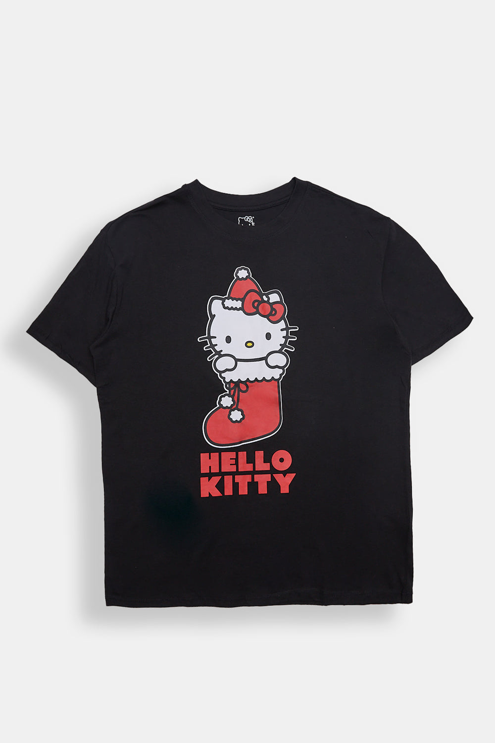 Hello Kitty Stocking Graphic Boyfriend Tee Hello Kitty Stocking Graphic Boyfriend Tee