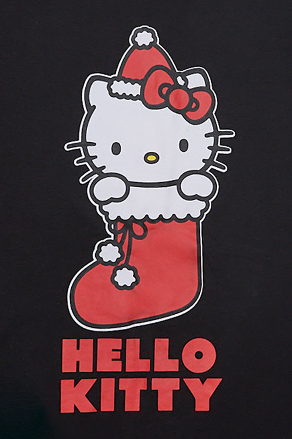 Hello Kitty Stocking Graphic Boyfriend Tee Hello Kitty Stocking Graphic Boyfriend Tee