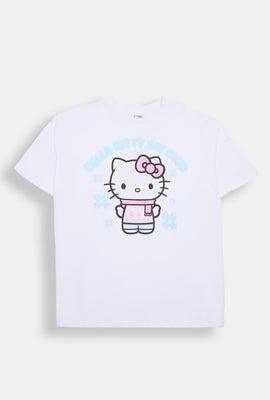Hello Kitty Ski Club Graphic Boyfriend Tee