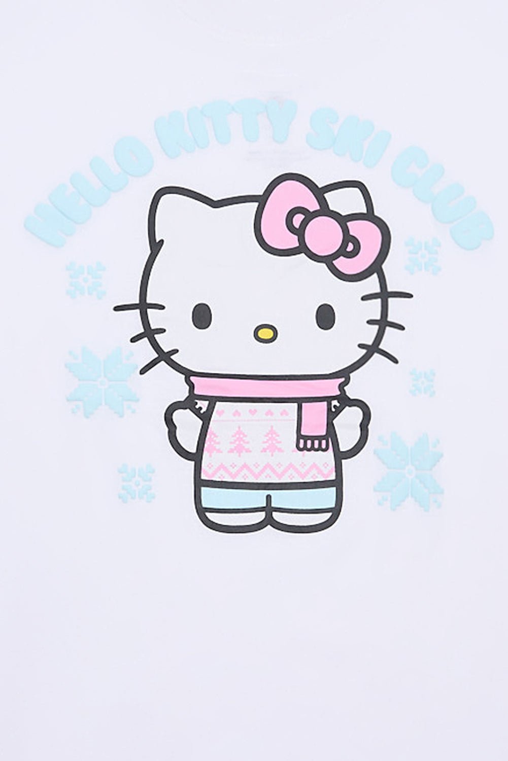 Hello Kitty Ski Club Graphic Boyfriend Tee Hello Kitty Ski Club Graphic Boyfriend Tee