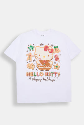 Hello Kitty Happy Holidays Graphic Boyfriend Tee