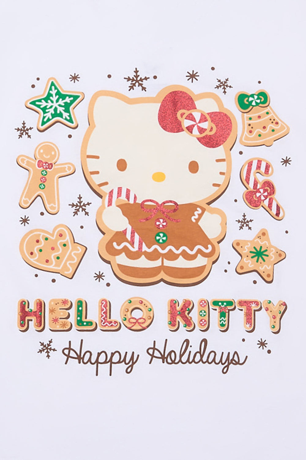 Hello Kitty Happy Holidays Graphic Boyfriend Tee Hello Kitty Happy Holidays Graphic Boyfriend Tee