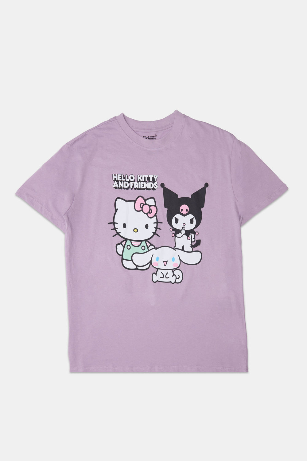 T-shirt coupe boyfriend imprimé Hello Kitty And Friends T-shirt coupe boyfriend imprimé Hello Kitty And Friends