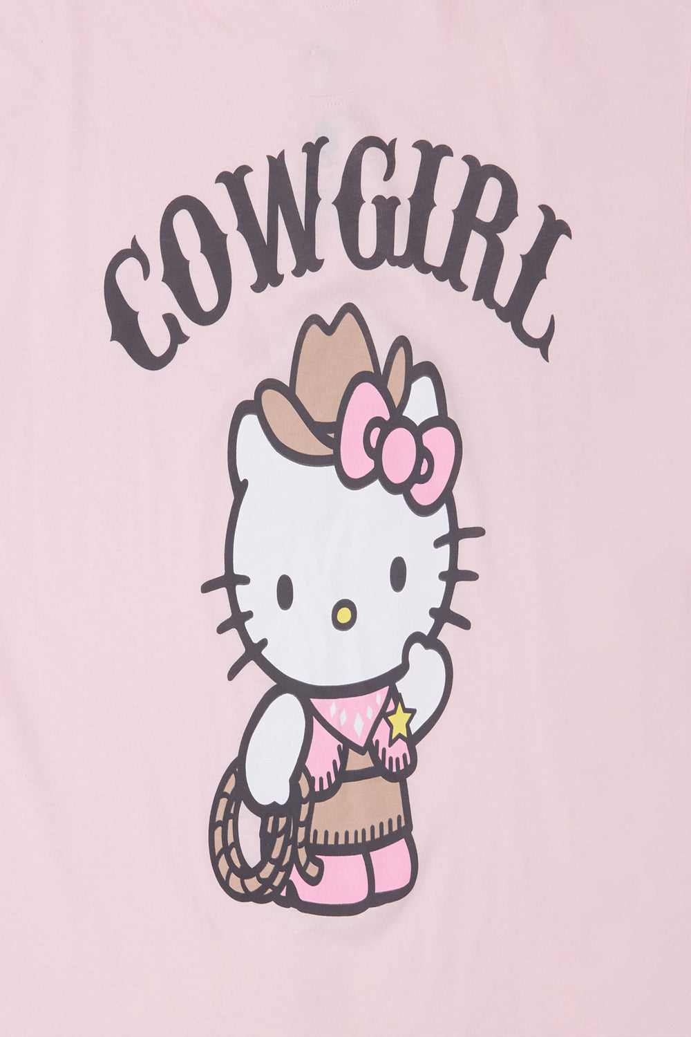 Hello Kitty Cowgirl Graphic Boyfriend Tee Hello Kitty Cowgirl Graphic Boyfriend Tee