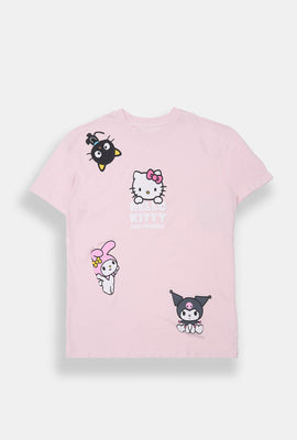Hello Kitty And Friends Puff Graphic Boyfriend Tee