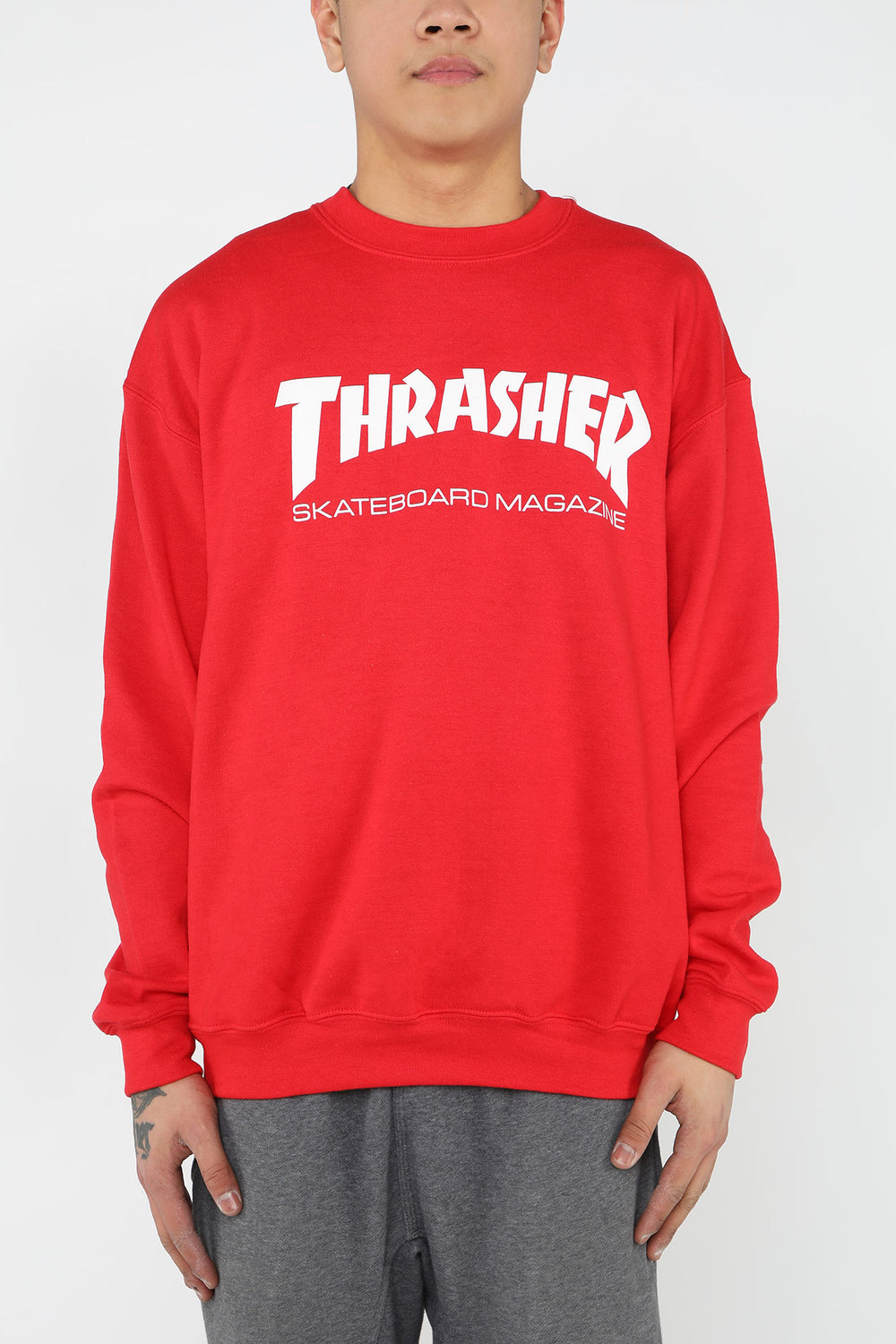 Sweatshirt Thrasher Skate Mag Rouge