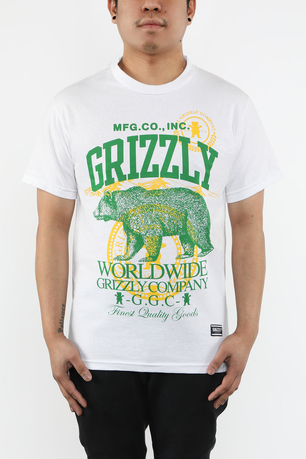 T-Shirt Purveyor Grizzly Blanc