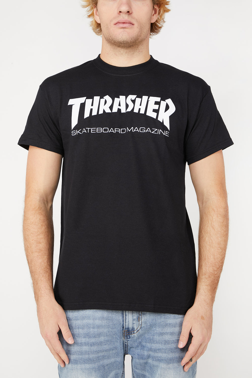 Thrasher Magazine Logo Black T-Shirt - Black / S/P