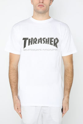 T-Shirt Blanc Logo Skate Mag Thrasher