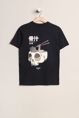 Arsenic Youth Ramen Skull Graphic T-Shirt